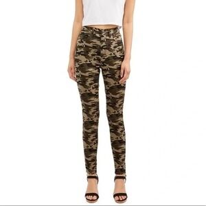 No Boundaries NoBo Camo High Rise Skinny Jeans Size 3‎ Y2K Grunge NWT
